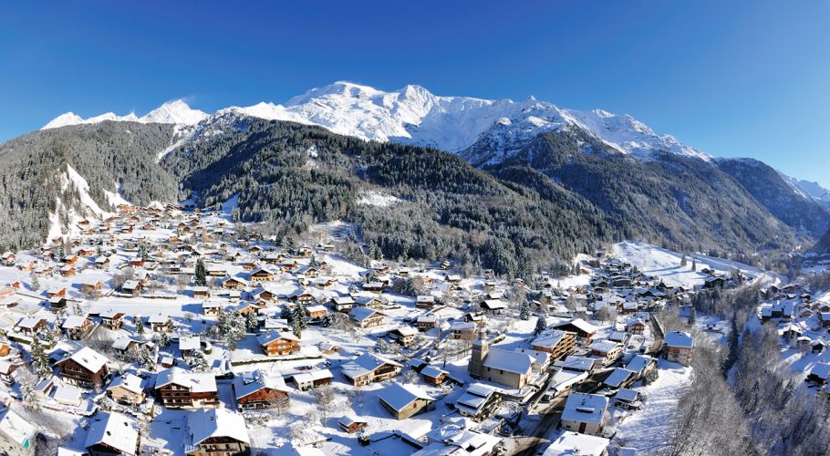 Le village en hiver - Les Contamines-Montjoie